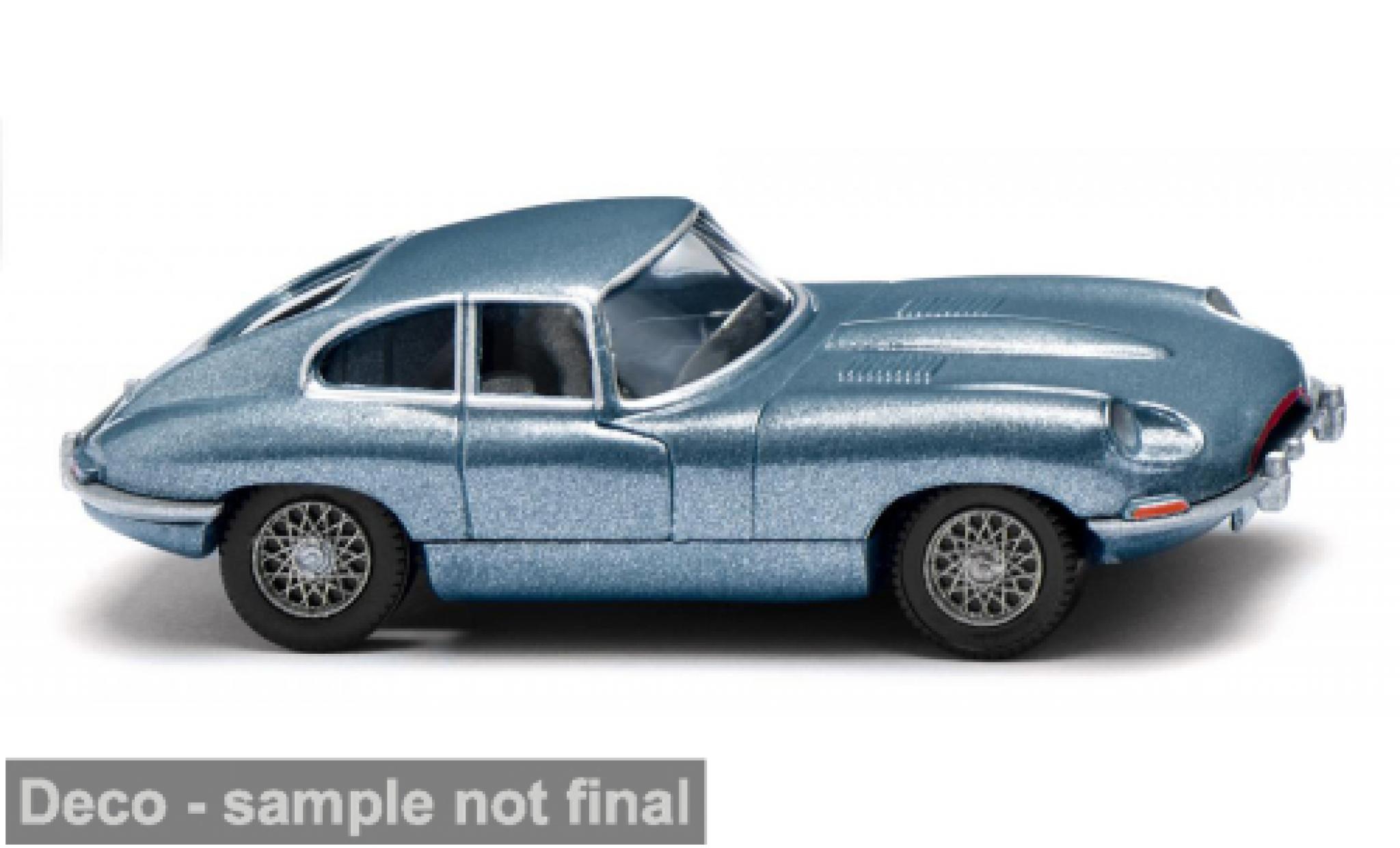 Jaguar E-Type 1/87 Wiking Coupe blauw 1961 1:87 modelauto