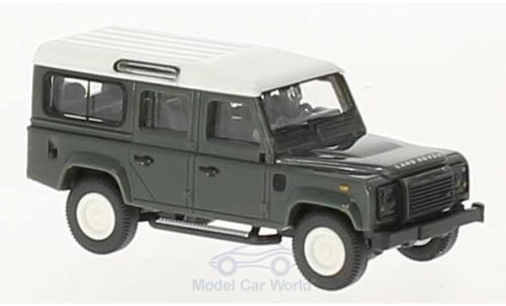 Land Rover Defender 1/87 Wiking 110 groen/wit modelauto