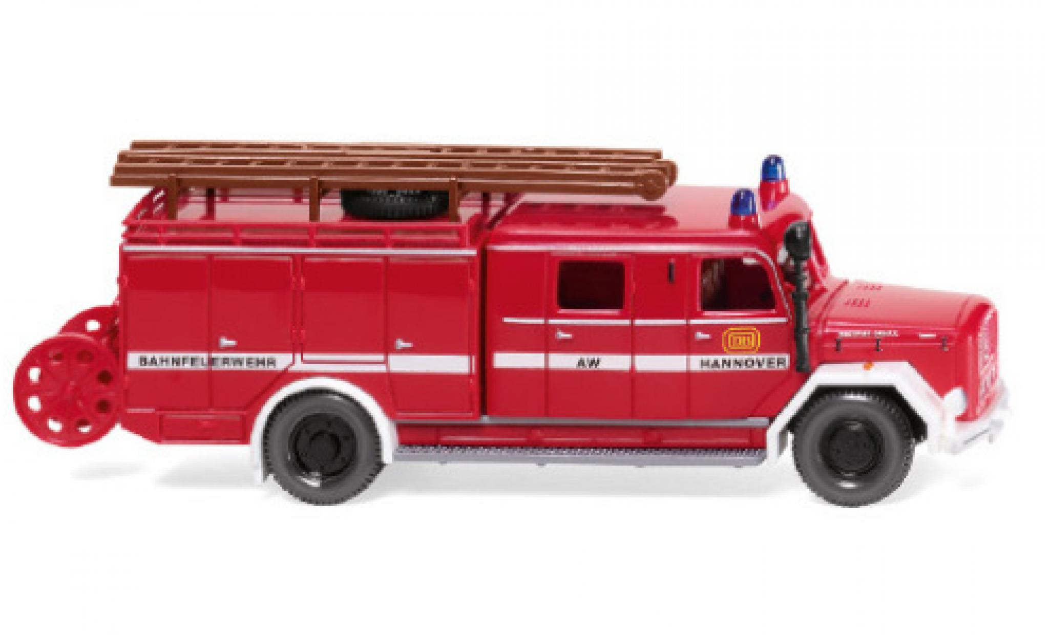 Magirus LF 16 1/87 Wiking Bahnfeuerwehr Hannover 1963 modelauto