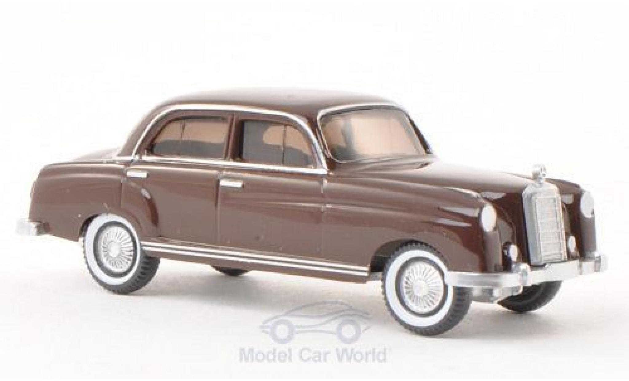 Mercedes 220 1/87 Wiking bruin modelauto