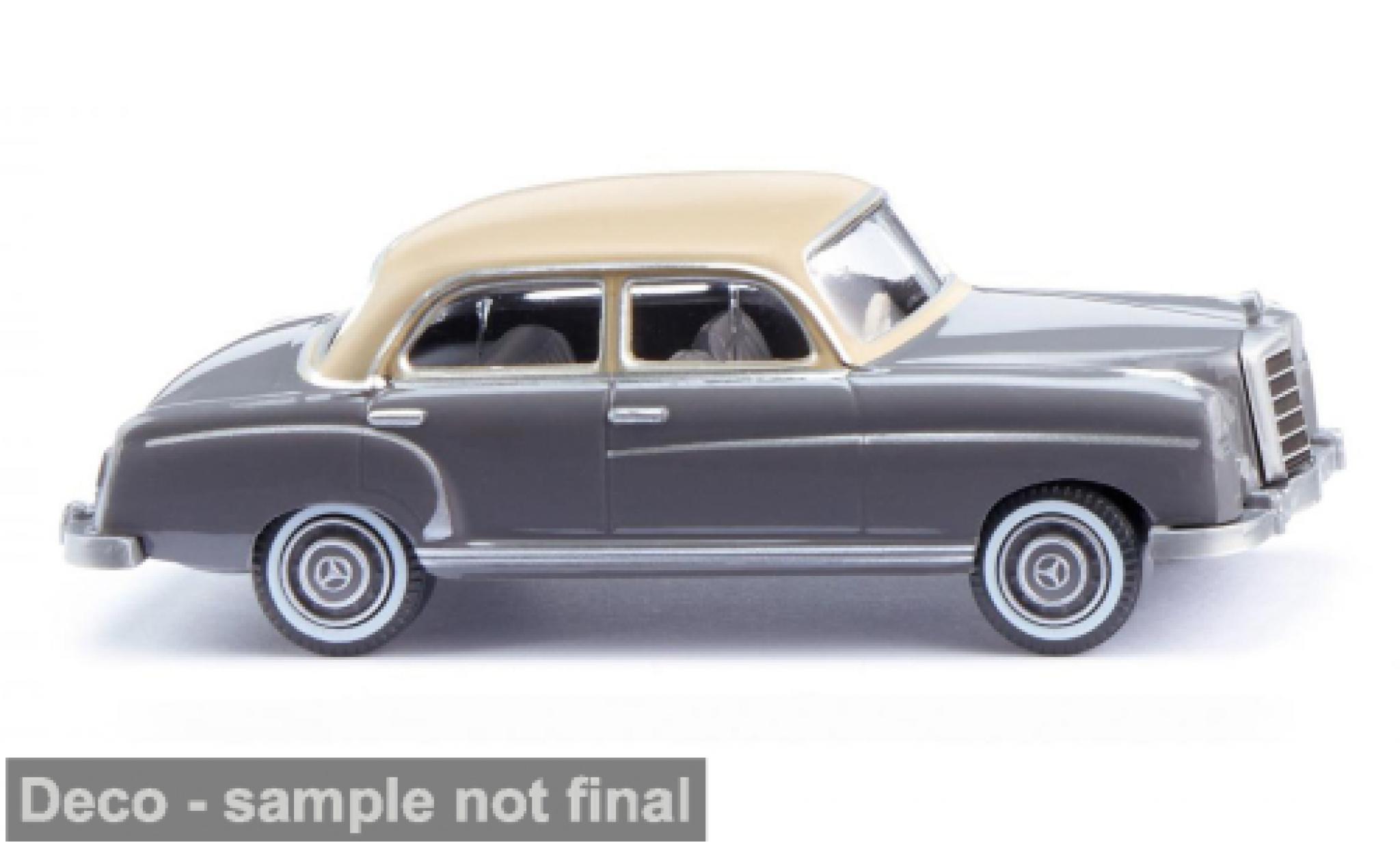Mercedes 220 1/87 Wiking grijs/beige 1954 1:87 modelauto