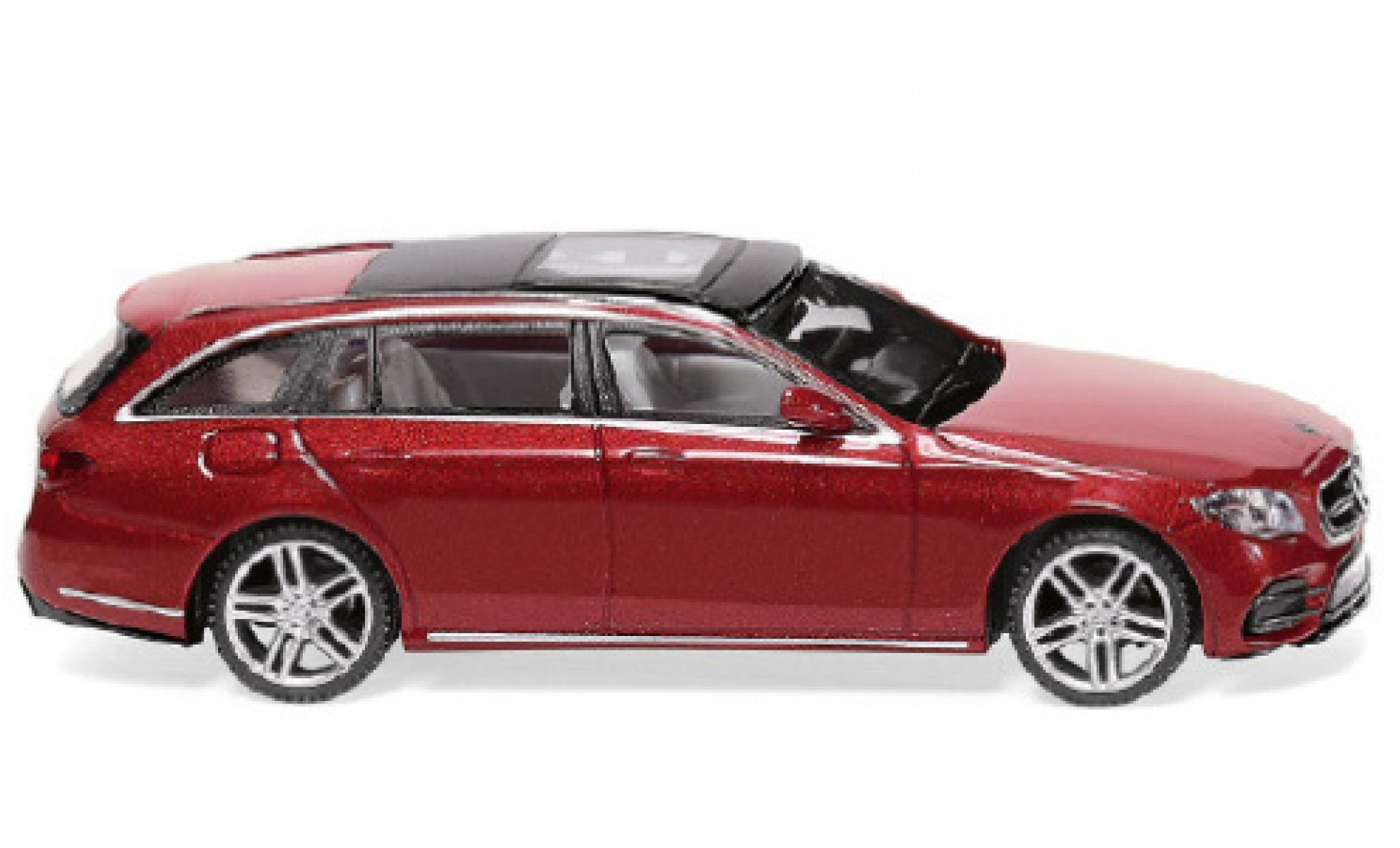 Mercedes Classe E 1/87 Wiking T-Modell AMG (S213) metallic rood modelauto