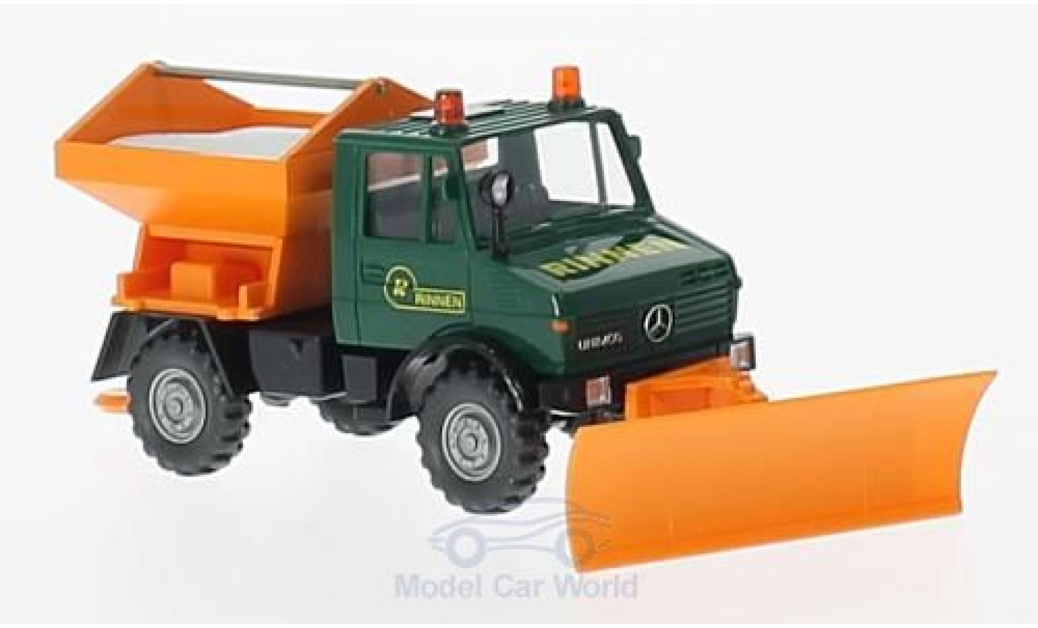 Mercedes Unimog 1/87 Wiking U 1300 Rinnen Winterdienst modelauto