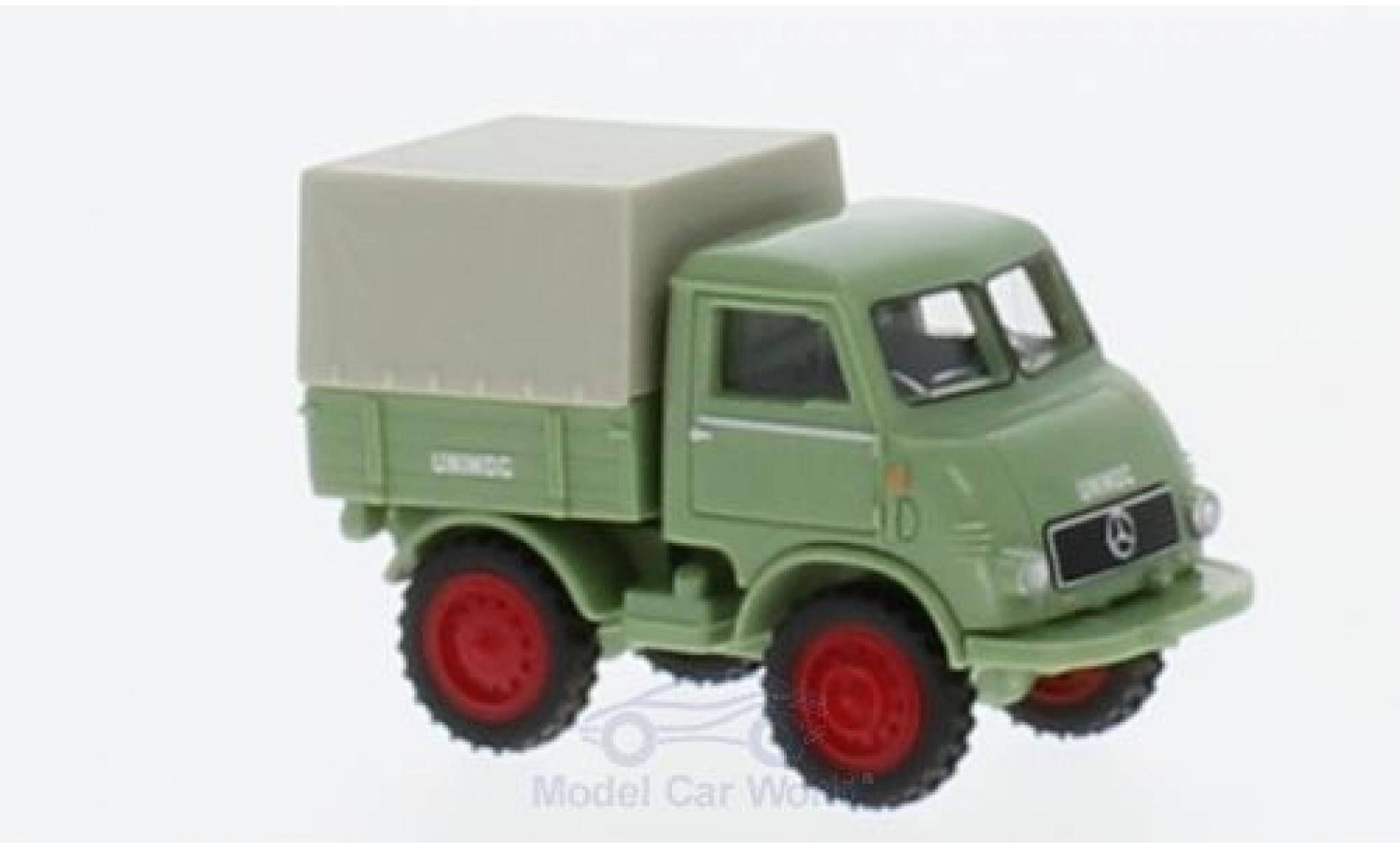Mercedes Unimog 1/87 Wiking U 401 groen modelauto