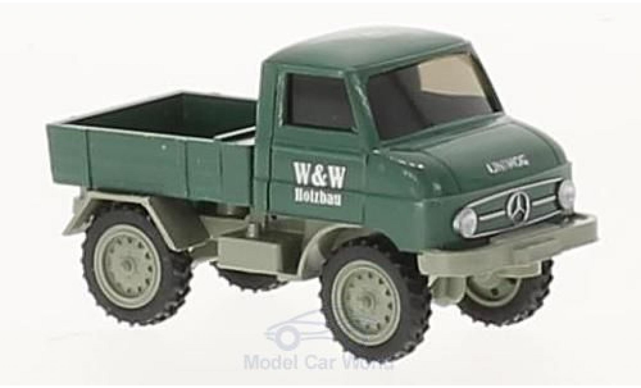 Mercedes Unimog 1/87 Wiking U 411 W&W Holzbau modelauto