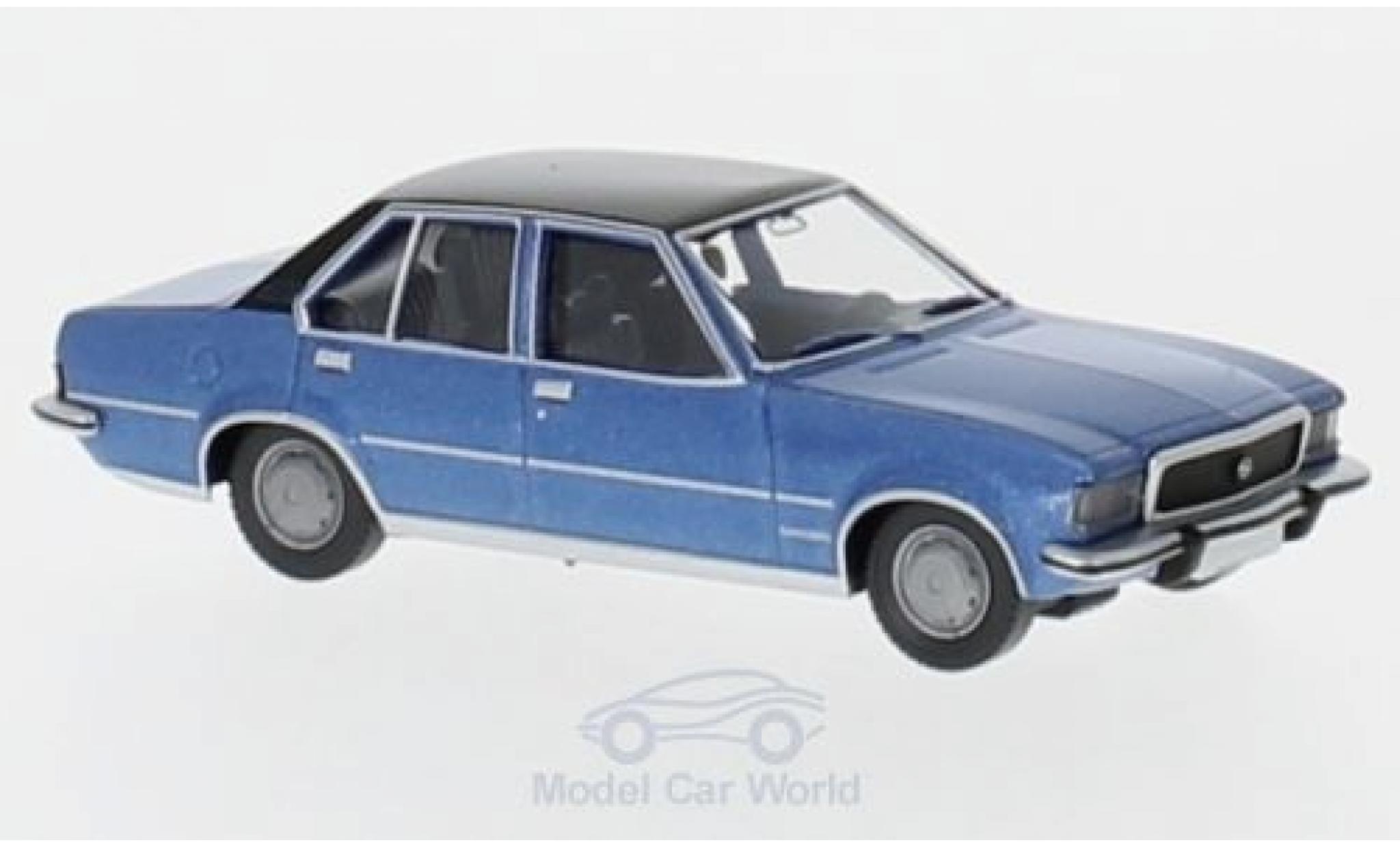 Opel Commodore C 1/87 Wiking B metallic blauw/zwart modelauto