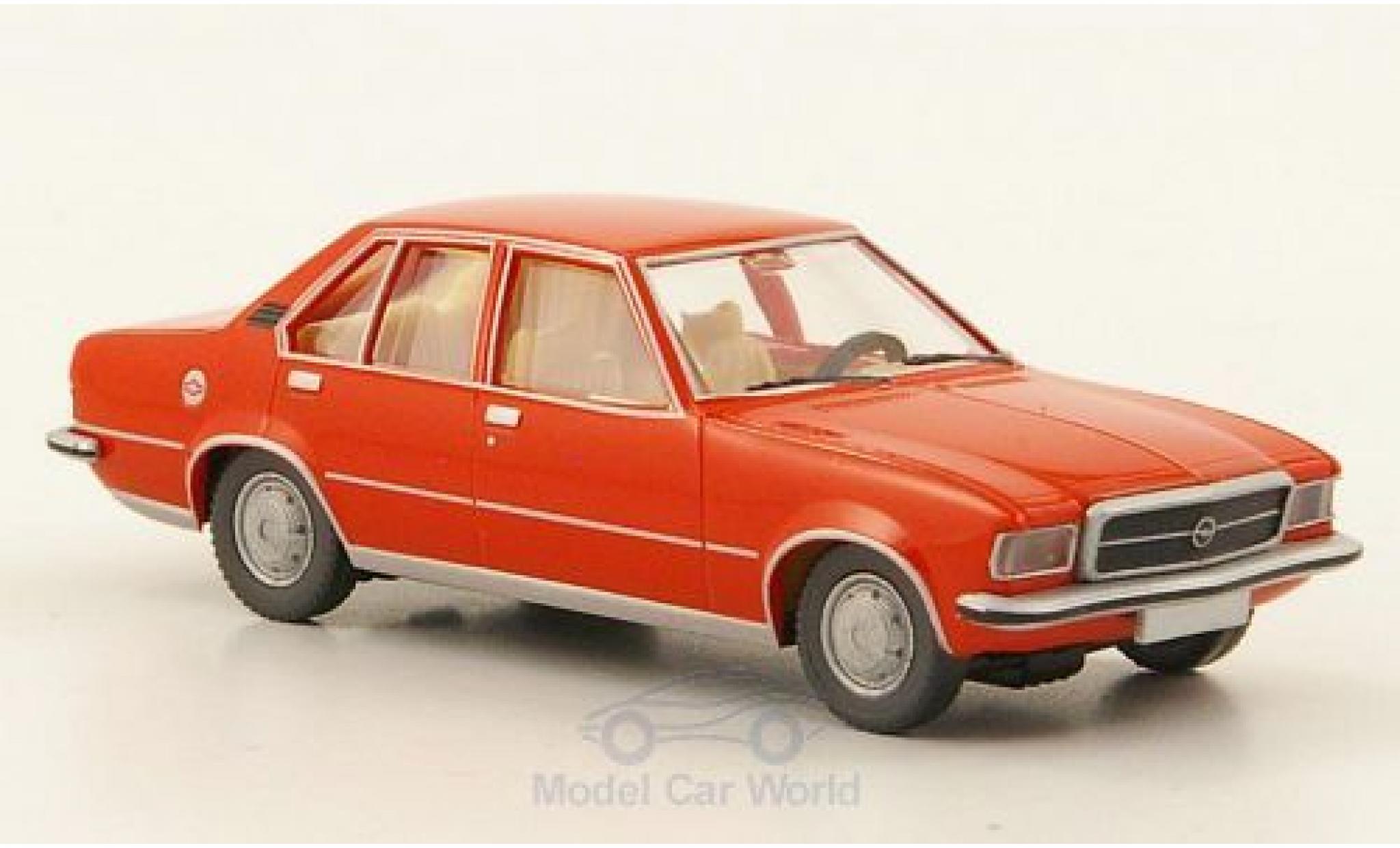 Opel Rekord 1/87 Wiking D rood modelauto