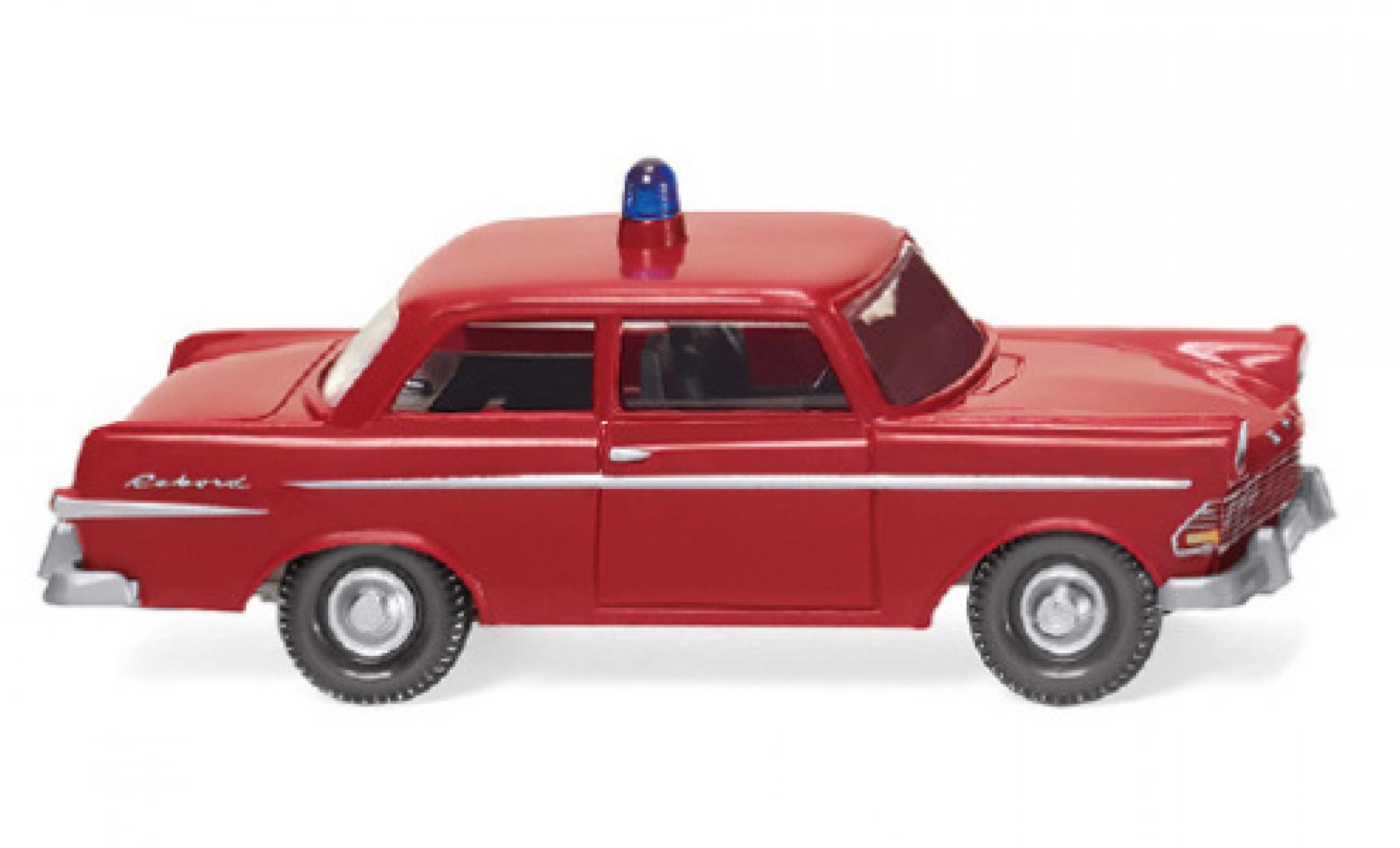 Opel Rekord 1/87 Wiking Brandweer 1960 modelauto