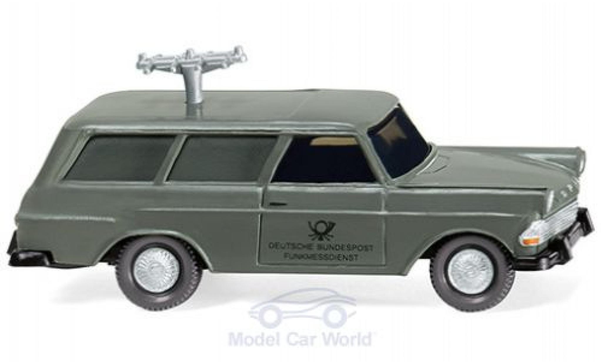 Opel Rekord 1/87 Wiking P2 Caravan Fernmeldedienst 1960 modelauto