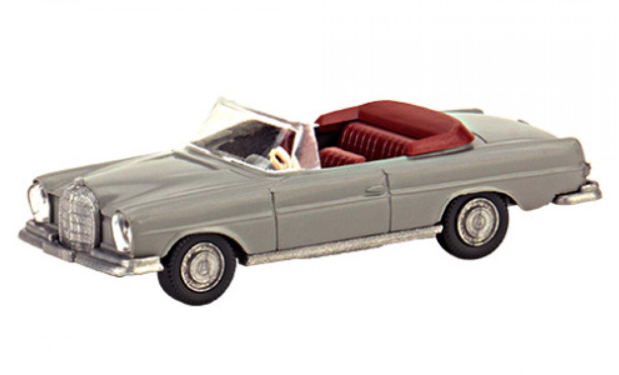 Mercedes 280 1/87 Wiking PMS SE Cabriolet (W111) grijs s�rie 800 modelauto