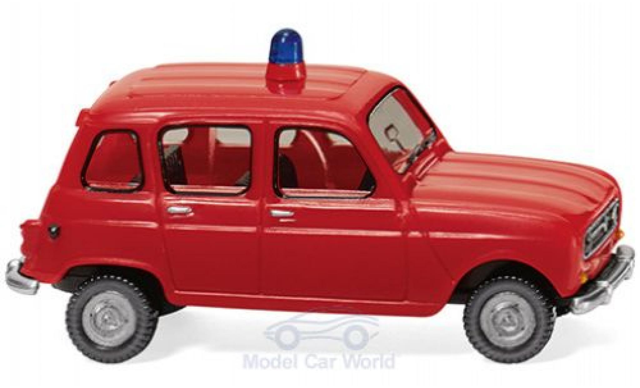 Renault 4 1/87 Wiking Brandweer modelauto