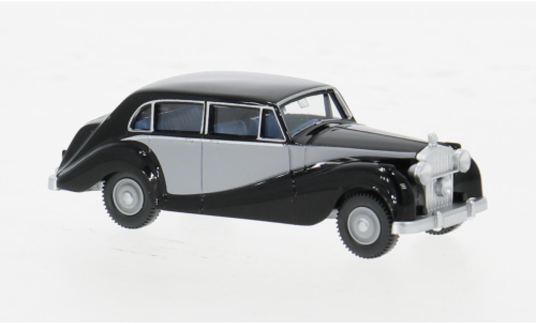 Rolls Royce Silver Wraith 1/87 Wiking zwart/grijs 1946 1:87 modelauto