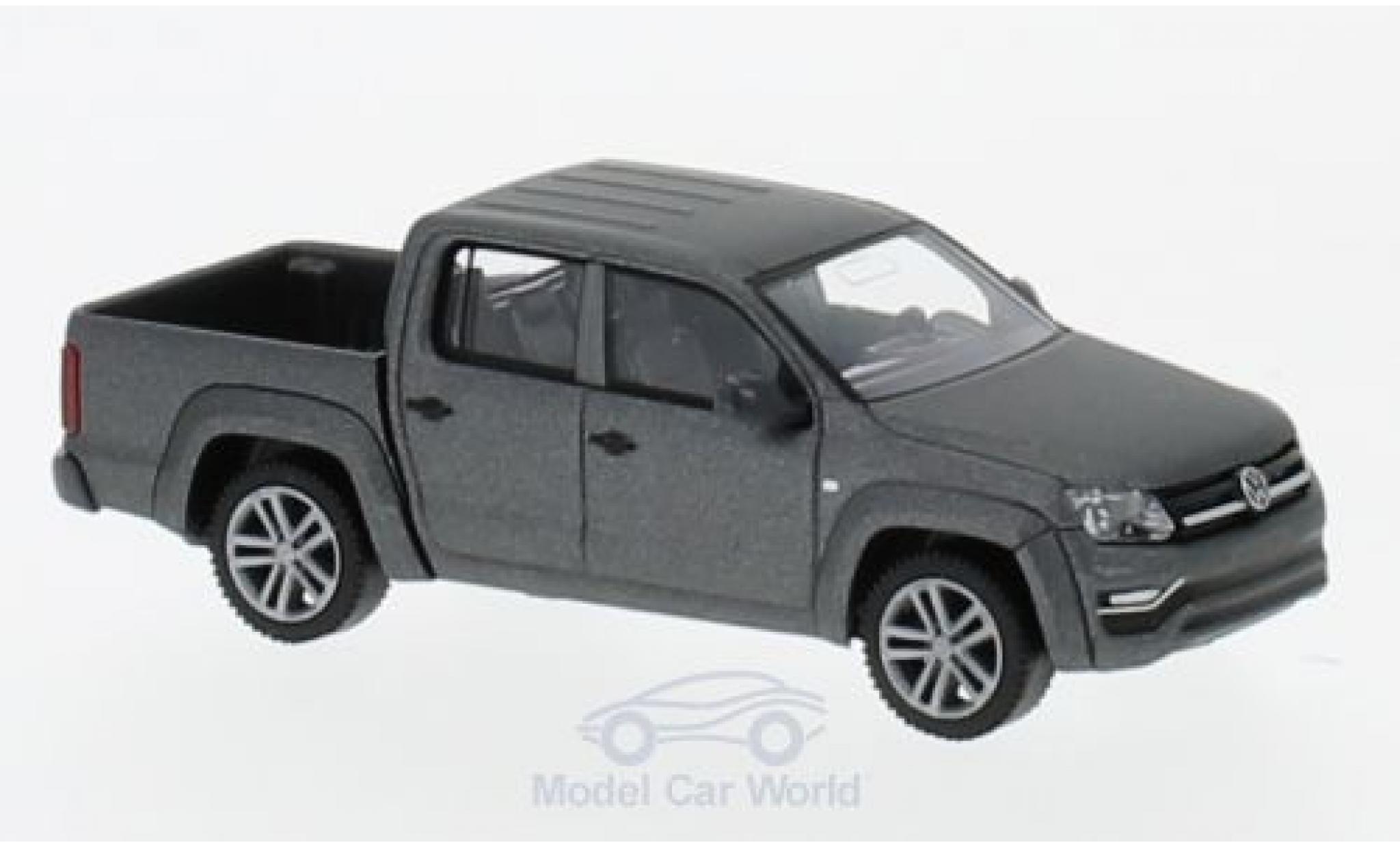 Volkswagen Amarok 1/87 Wiking GP Comfortline metallic grijs modelauto