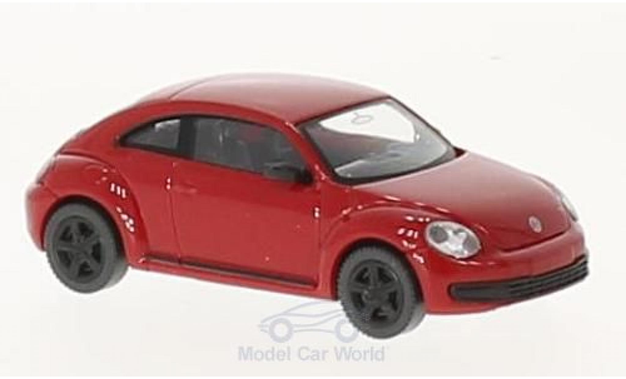 Volkswagen Beetle 1/87 Wiking rood modelauto