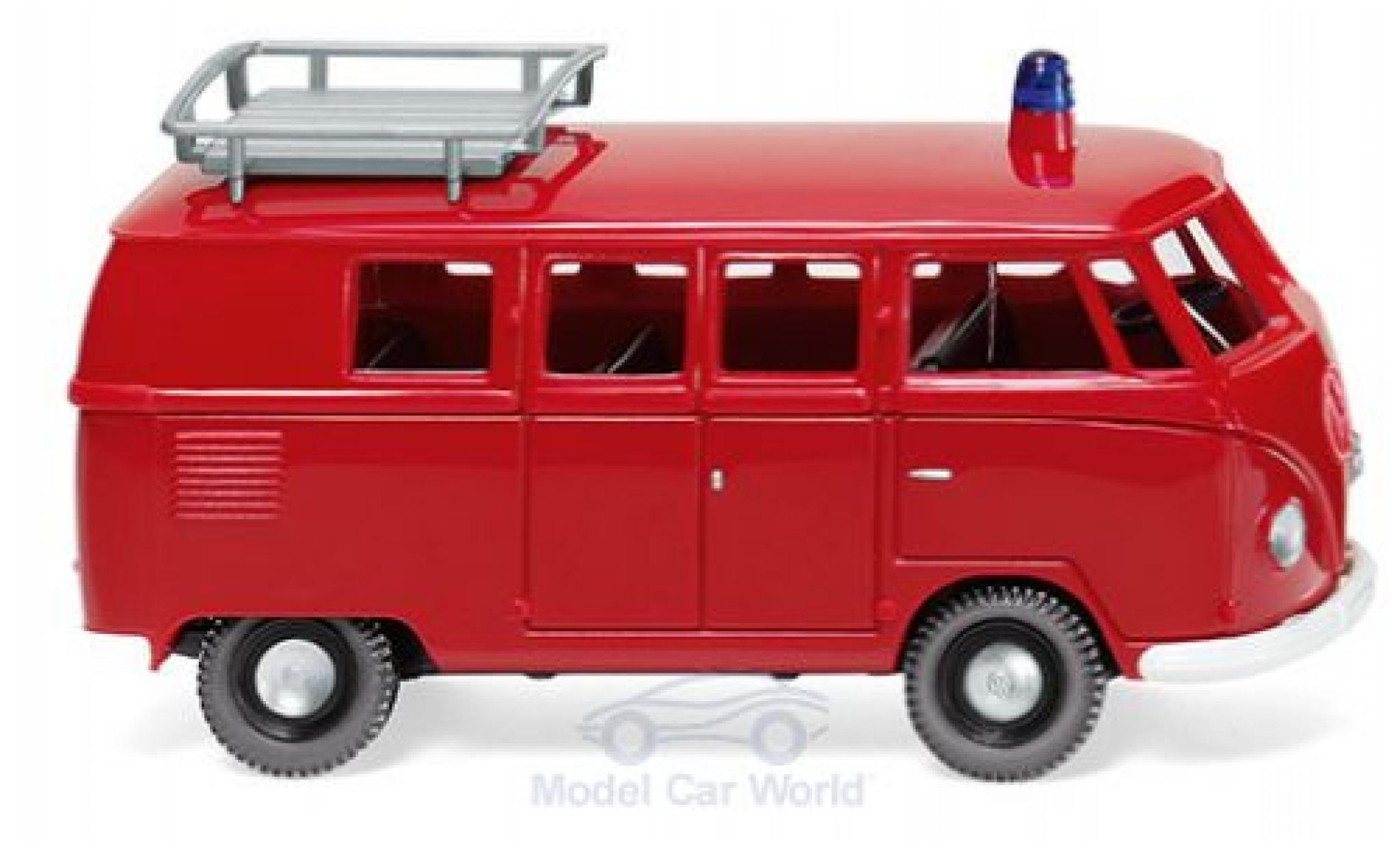 Volkswagen T1 1/87 Wiking Bus Brandweer modelauto