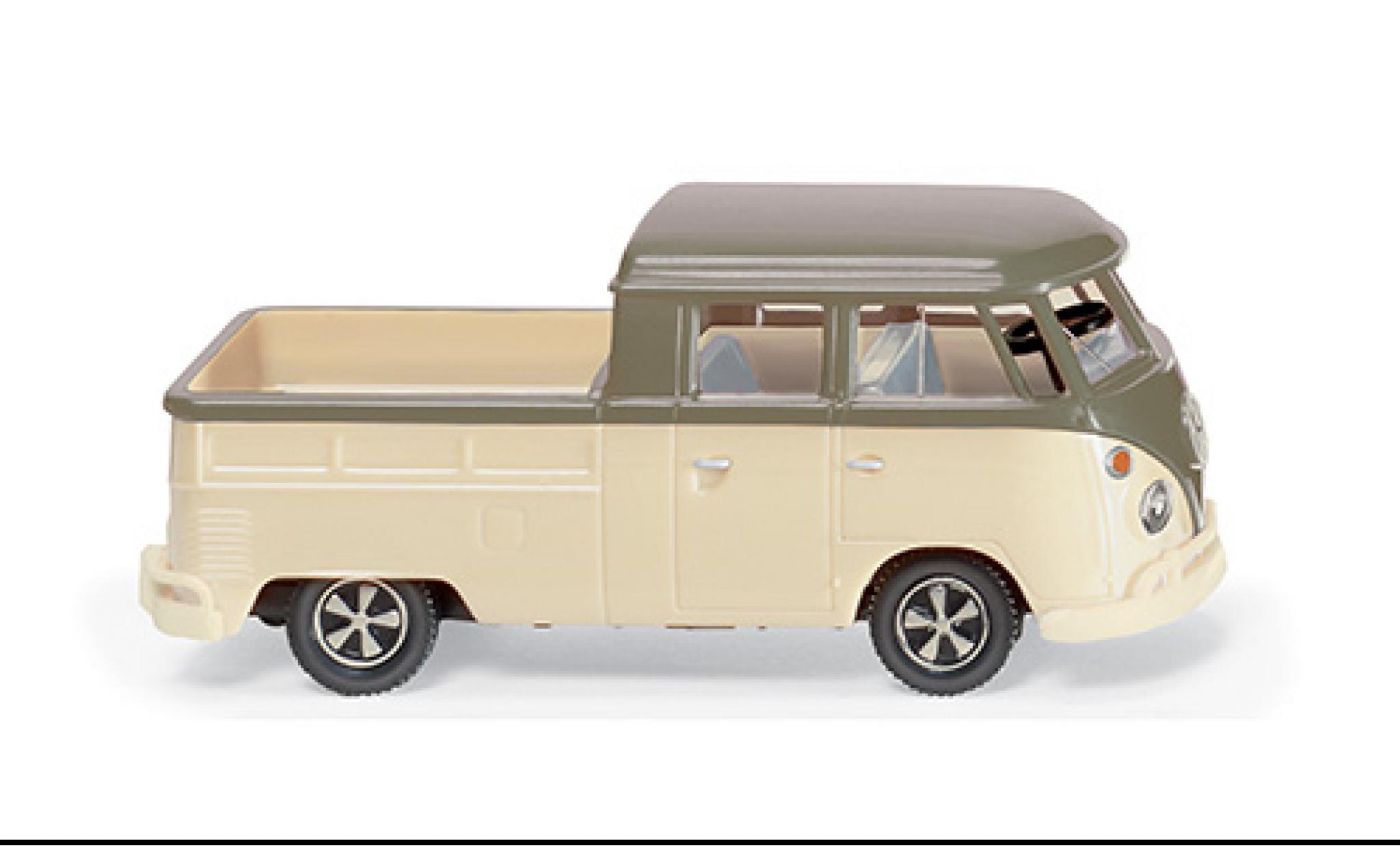 Volkswagen T1 1/87 Wiking Doppelkabine beige/beige 1963 modelauto