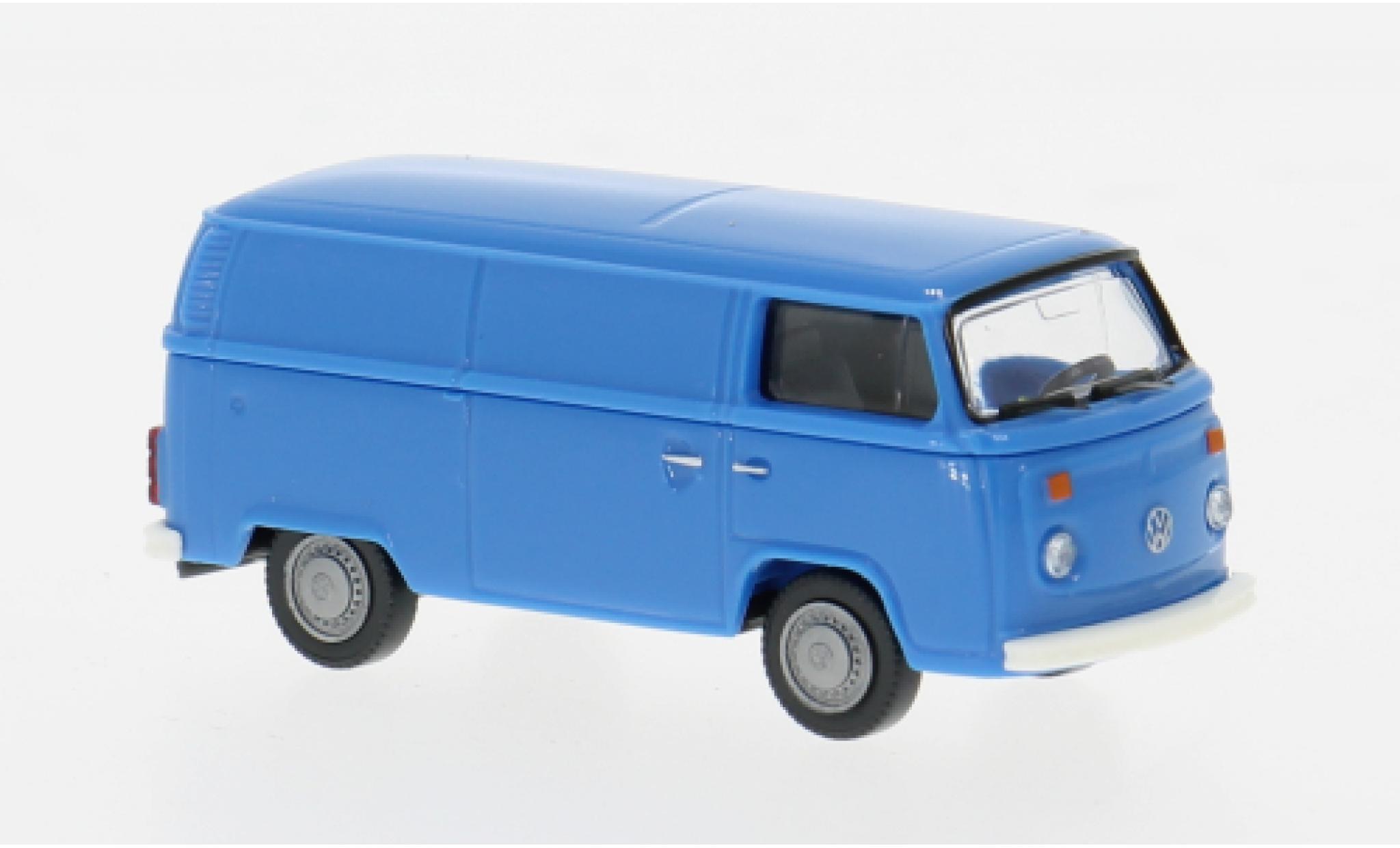 Volkswagen T2 1/87 Wiking b Bestelwagen blauw 1972 1:87 modelauto