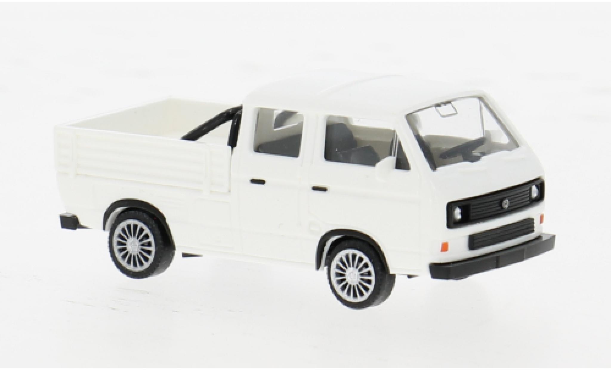 Volkswagen T3 1/87 Wiking Doppelkabine wit 1979 1:87 modelauto