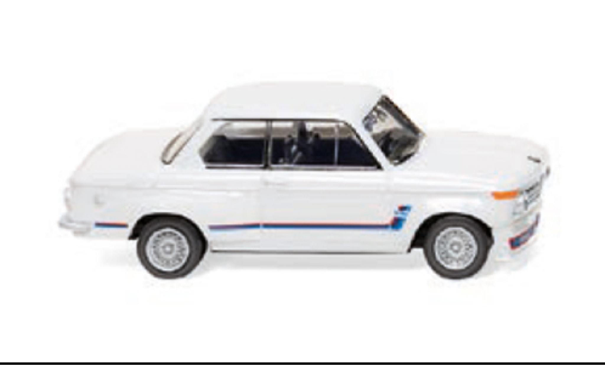 Bmw 2002 1/87 Wiking Turbo wit 1973 modelauto