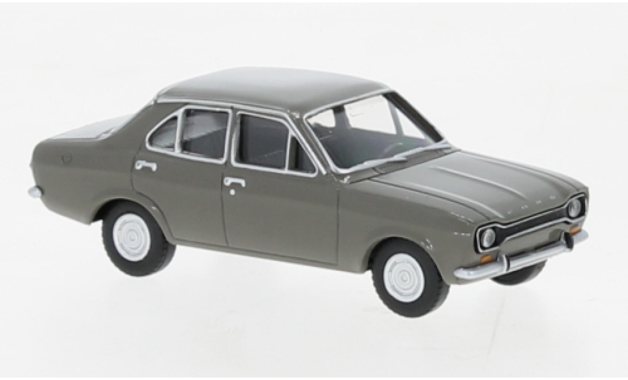 Ford Escort 1/87 Wiking MK I grijs 1968 modelauto