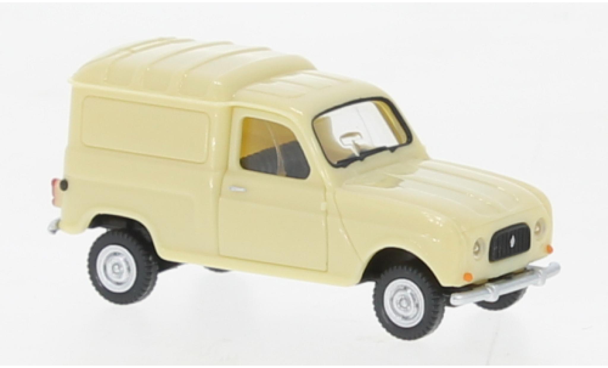 Renault 4 1/87 Wiking bestelwagen beige 1961 modelauto