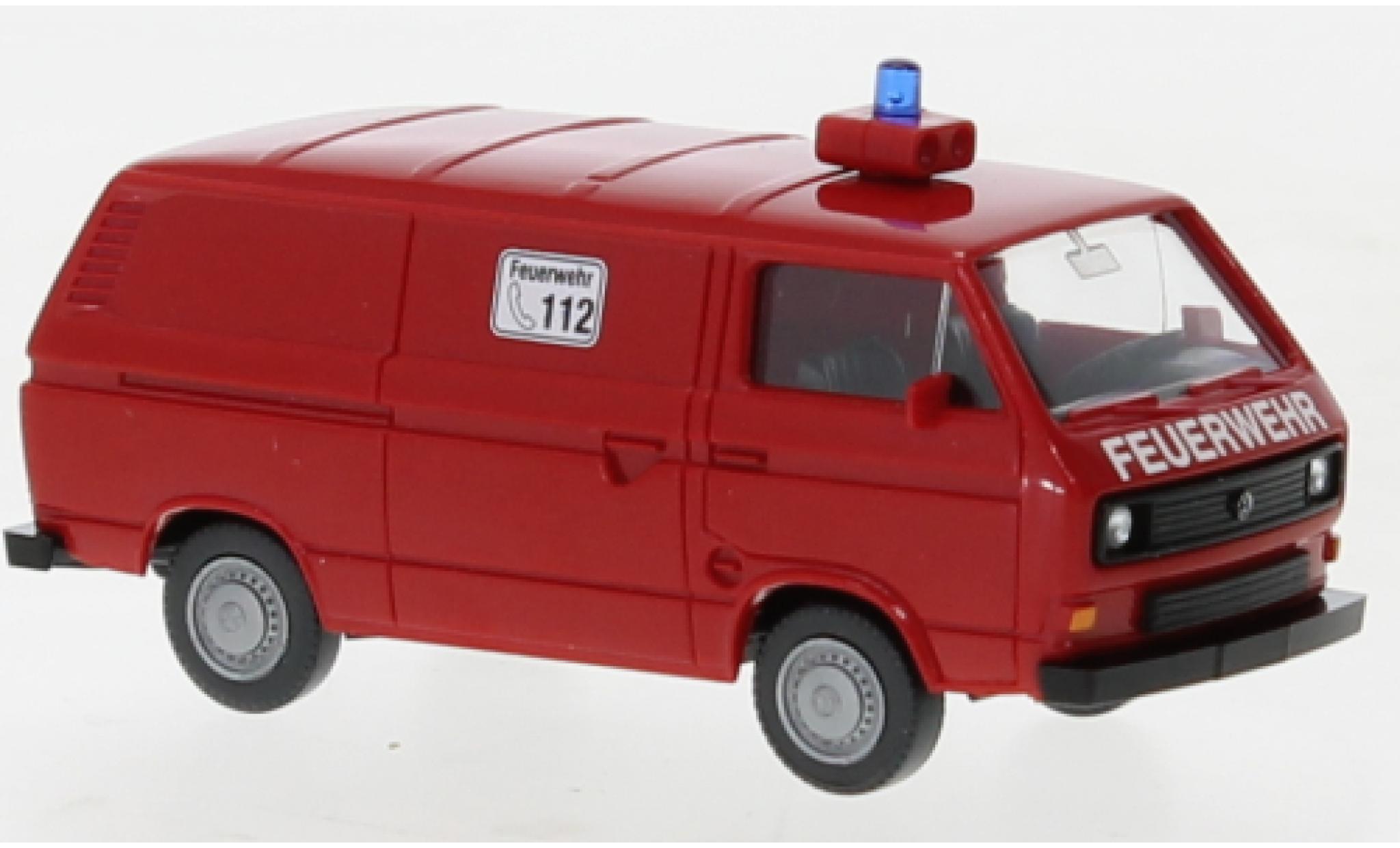 Volkswagen T3 1/87 Wiking bestelwagen brandweer 1981 modelauto
