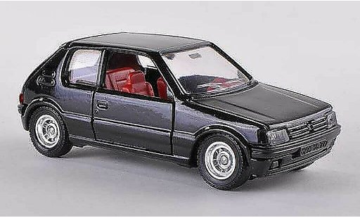 Peugeot 205 GTI 1/43 Solido zwart 1984 modelauto