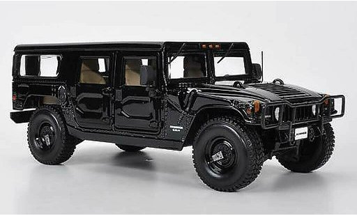 Hummer H1 Base 1/18 Maisto Station Wagon zwart modelauto
