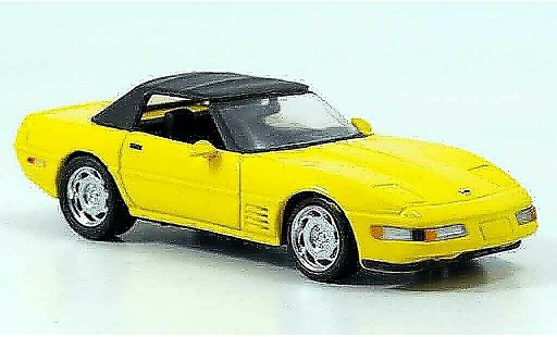 Chevrolet Corvette ZR1 1/43 Detail Cars Cabrio geel modelauto