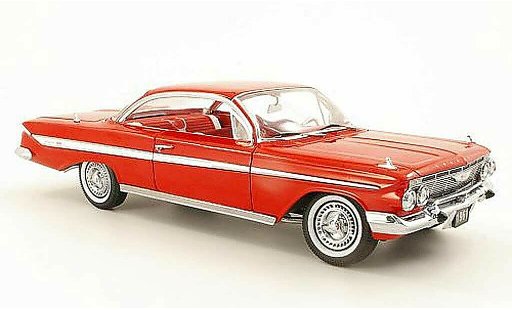 Chevrolet Impala Coupe 1/18 Sun Star 1961 Sport rood modelauto