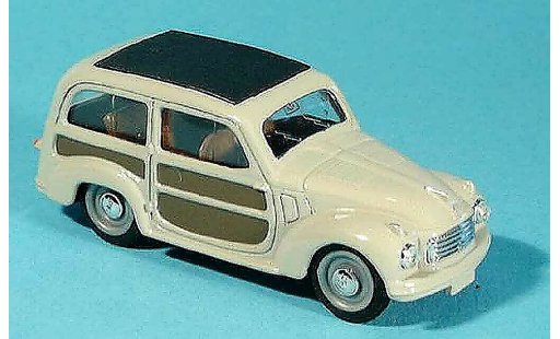 Fiat 500 C 1/43 Brumm Belvedere grijs 1951 modelauto