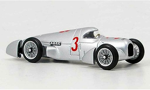 Auto Union Rekordwagen record 1/43 Brumm 1935 grijs metallic 1935 modelauto