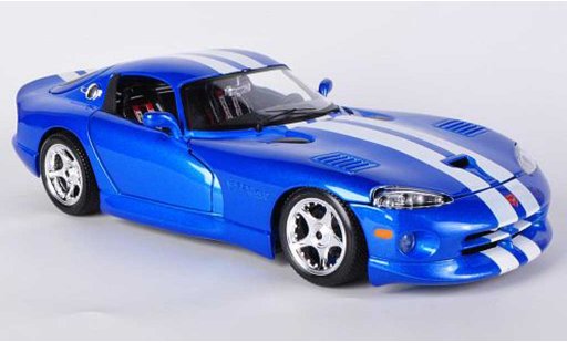 Dodge Viper GTS 1/18 Burago Coupe blauw 1996 modelauto