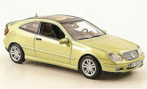 Mercedes Classe C Coupe 1/43 Minichamps groen 2001 modelauto