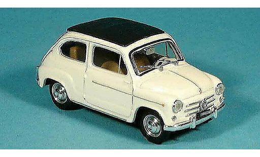 Fiat 600 D 1/43 Brumm gesloten creme 1960 modelauto