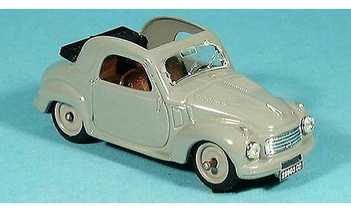 Fiat 500 C 1/43 Brumm open grijs 1949 modelauto