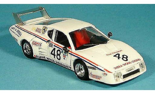 Ferrari 512 BB LM 1/43 Brumm no.48 scuderia rosso le mans 1981 modelauto