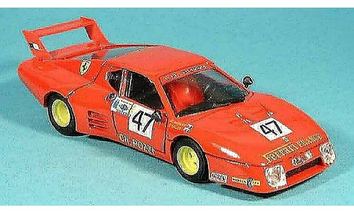 Ferrari 512 BB 1/43 Brumm pozzi francia. le mans 1981 modelauto