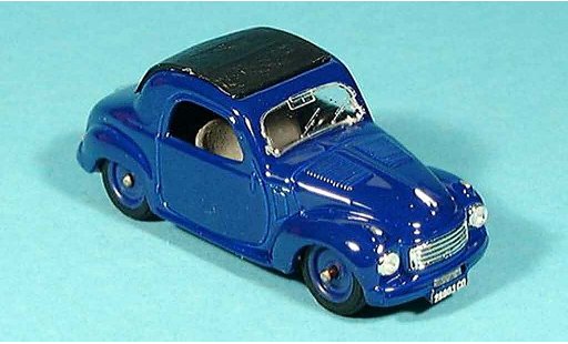 Fiat 500 C 1/43 Brumm Chiusa blauw 1949 modelauto