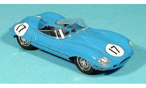 Jaguar D-Type 1954 1/43 Brumm hp 260 blauw no. 17 modelauto