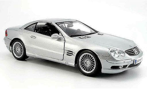 Mercedes Classe SL AMG 1/18 Maisto 55 grijs 2002 modelauto
