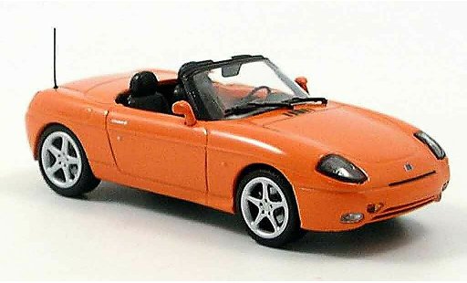 Fiat Barchetta Roadster 1/43 Minichamps oranje modelauto