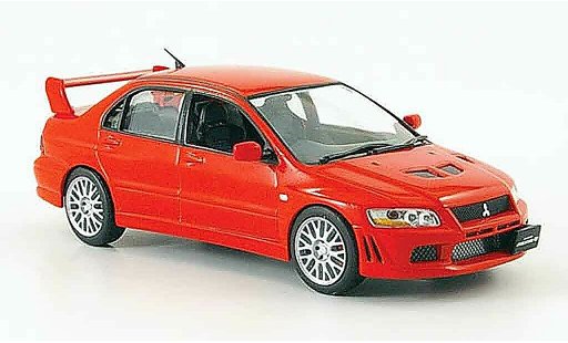 Mitsubishi Lancer Evolution VII 1/43 IXO rood 2001 modelauto