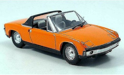 Porsche 914 Base 1/43 Solido Targa oranje 1969 modelauto