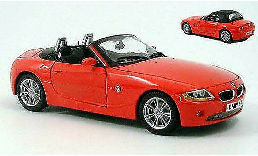 Bmw Z4 roadster 1/18 Ricko E85 rood 2002 modelauto