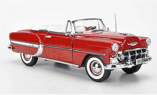 Chevrolet Bel Air Convertible 1/18 Sun Star 1953 Cabriolet rood modelauto