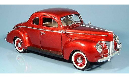 Ford 1940 Coupe 1/18 Motormax rood modelauto