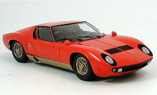 Lamborghini Miura P400 1/18 Kyosho rood 1974 modelauto