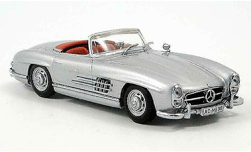 Mercedes 300 Roadster 1/43 Minichamps grijs metallic 1959 modelauto