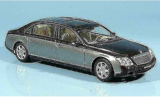 Maybach 62 LWB 1/43 Autoart grijs rood modelauto
